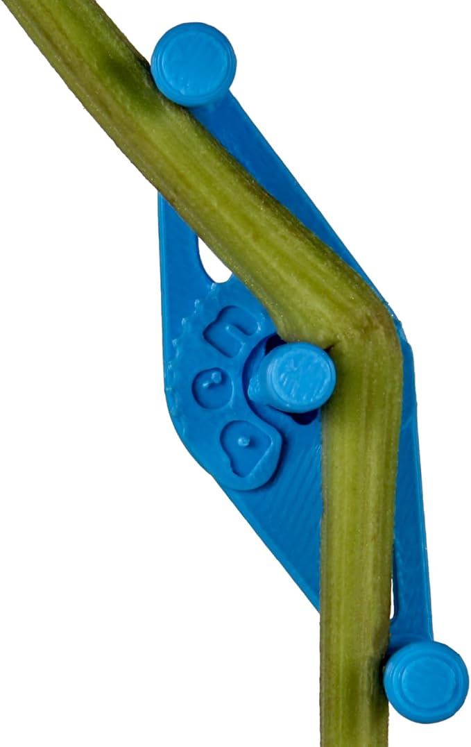 Bendies LST Plant Training Clips 15 Pack Blue - v2.0 Adjustable Low Stress Support Clips for Stem Bending, Grow Tent, Plant Ties & Gardening Accessories
