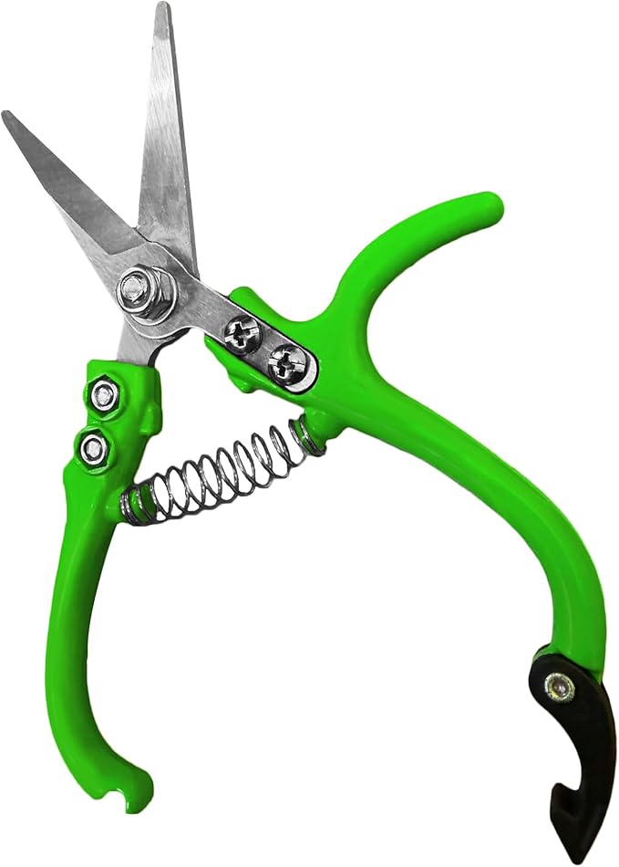 GARDEN GURU Ergonomic Garden Snips Clippers – Professional Hand Pruner Pruning Shear with Comfort Grip Handles for Gardening Trimming and Yard Work – High Carbon Steel - 1 Case (100 Pcs)
