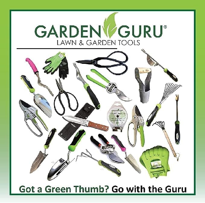 Garden Guru Soft Grip Garden Pruning Shears Scissors Clippers Hardened Titanium Blades Comfort Grips Heavy Duty Bypass Hand Pruners Branch Cutters for Gardening Trimming Bushes Flowers Plants (2 Pack)