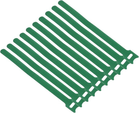 200Pcs Adjustable Hook & Loop Plant Cable Ties, 8-Inch Green Nylon Ties for Climbing Plants, Multi-Purpose Support for Gardening and Home Use