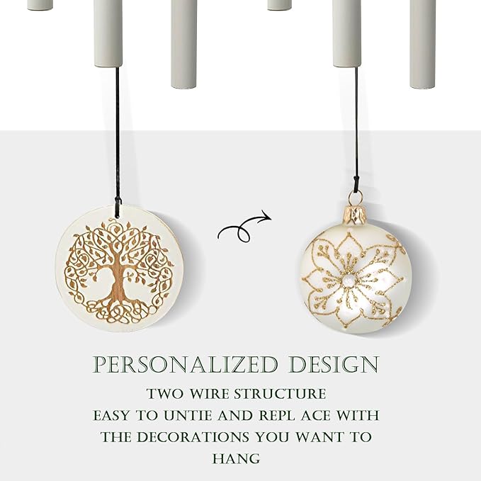 Tree of Life Wind Chimes Outdoor Clearance WindChimes for Loss of Loved One,33" Memorial/Sympathy Gifts for Friend/Mother/Father,Wind Chimes for Outside Garden,Home,Yard Decor(White)