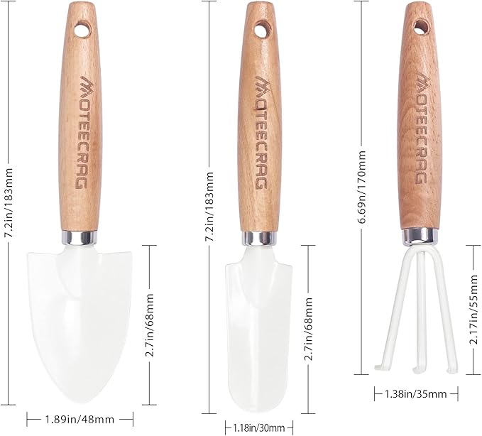 Kids Gardening Tools Set Mini Gardening Tools for Children with Small Shovel, Trowel and Rake, Inspire a Love for Nature