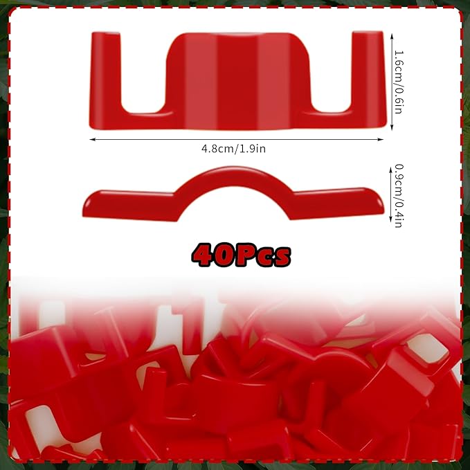 40 Pack LST Plant Training Clips – Durable & Reusable Stem Support for Low-Stress Training – Fits All Growth Stages