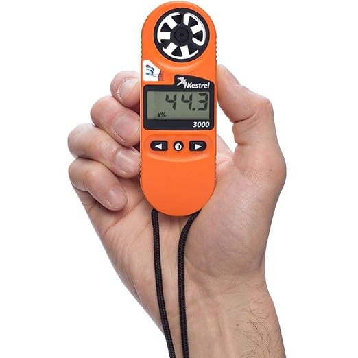 Kestrel 3000 Pocket Weather Meter / Heat Stress Monitor, Orange