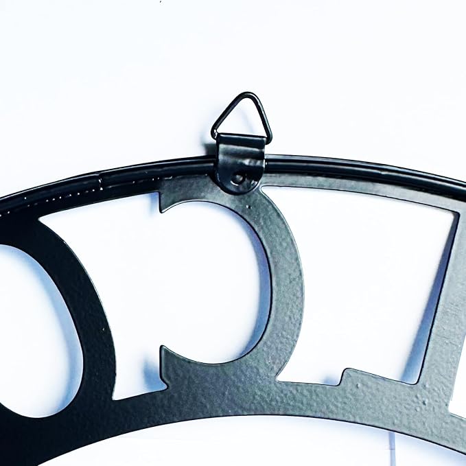 Welcome Owl Metal Door Wreath with Welcome to Our Home Sign, Decorative Outdoor Sign for Home, Garden, Porch or Front Door Wall Decorations