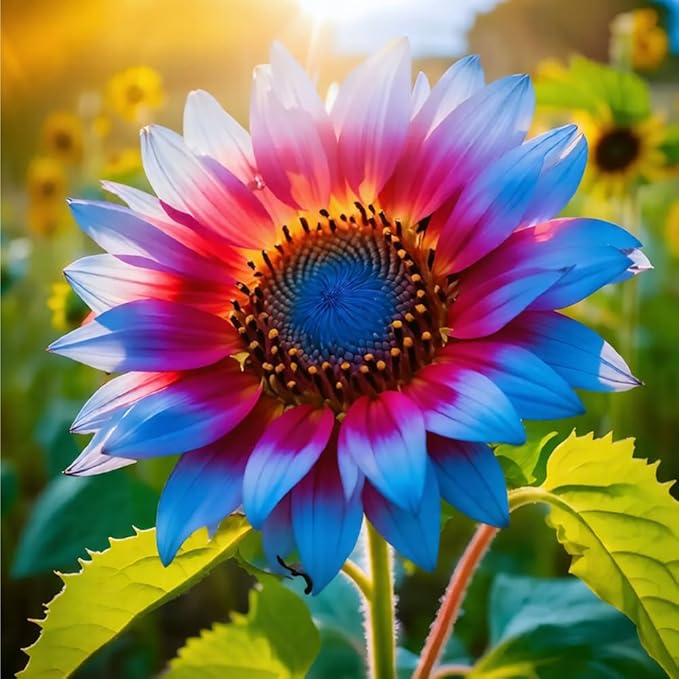 Multi-Colored Sunflower Seeds for Planting,100+ Rare Sunflower Seeds to Plant Non-GMO Heirloom Seed for Vibrant Sun Flower Seed Garden Outdoors