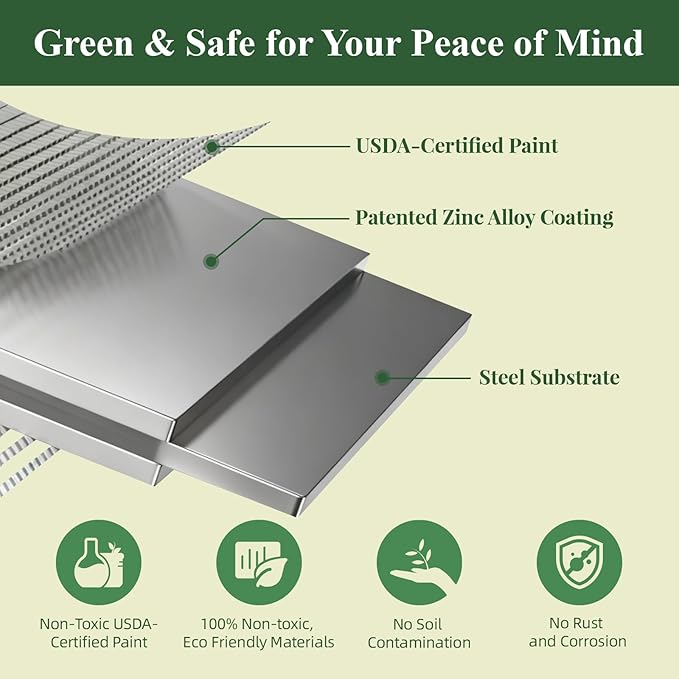 Galvanized Raised Garden Bed, 6x3x1ft Oval Metal Planter Box 2-Pack with Easy Tool-Free Assembly, Beginner & Senior Friendly, Large Outdoor Gardening Beds for Vegetables, Flowers, Herbs (Gray)