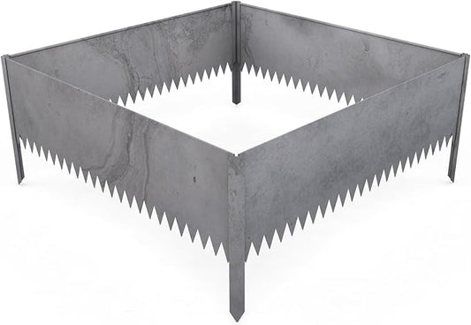 Edge Right - Raised Garden Bed Kit - COR-Ten Steel (14" COR-Ten Steel, 4 FT x 4 FT)