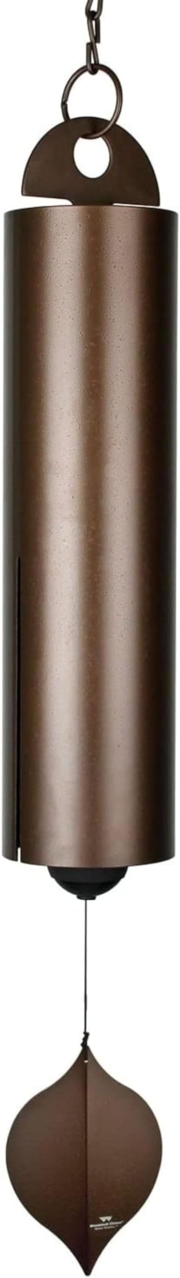 Woodstock Chimes Heroic Windbell Wind Chime for Outside 40" Grand Large Copper,Deep Tone Sound, Outdoor Decor for Patio, Porch, Garden HWXLC