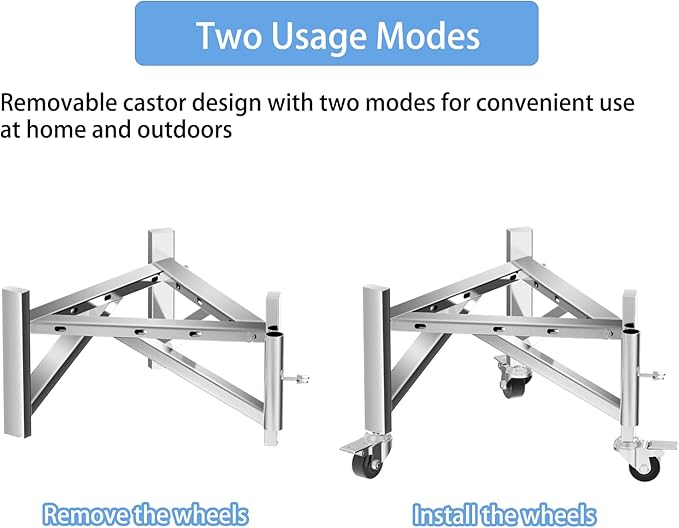 Universal 15-27" Fire Pit Stand, Stainless Steel Firepit Stand for Solo Stove Ranger, Bonfire, Yukon, Outdoor Fireplace Tools for Solo Stove Fire Pits and Other 15" 17" 19" 19.5" 22" 25" 27" Fire Pit