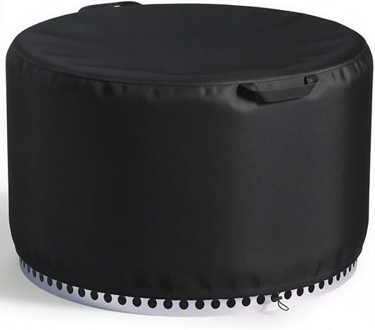 Chinchilla Fire Pit Cover Round for Solo Stove Yukon 28"-29", Waterproof Smokeless Fire Pit Cover, 600D Strong Tear Resistant, Fits for Gas/Table/Bowl Fire pits
