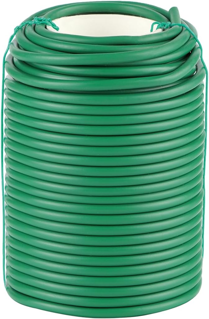 QenFree Garden Wire, 66FT Soft Plants Ties, 3.5mm Flexible Garden Ties for Climbing Plants, Vines Plant, Tomatoes, Flowers, Roses Plant Support