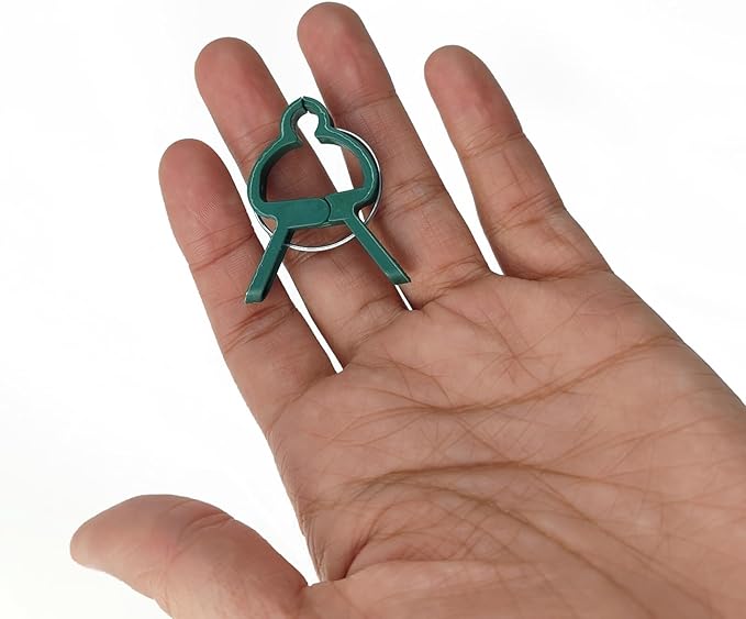 ROYHOO 120PCS Plant Support Clips, Gentle Flower Plant Clamps for Supporting Vine Climbing Plants, Gardening Lever Loop Gripper Clips Help Stems Vines Grow Straight Upright
