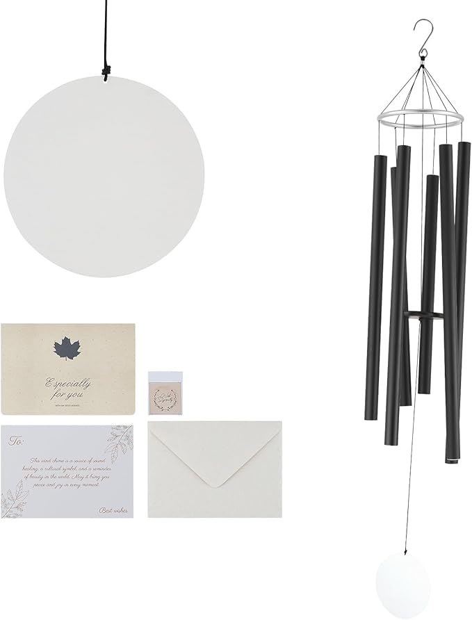 VEVOR 66" Deep Tone Wind Chimes for Outside – Large Memorial Wind Chimes, Sympathy Gifts for Loss of Loved One, Mother, Father, Outdoor Decor for Garden, Patio, Yard, Soothing Melodic Tones