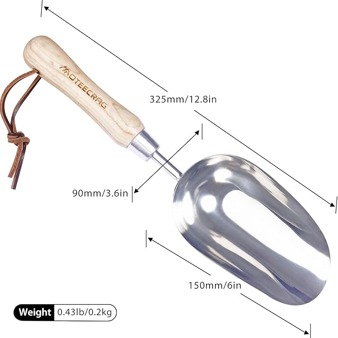 Soil Scoop Multipurpose Garden Scoop for Potting, Transplanting and Outdoor Use in Shop, Bar, Restaurant, Kitchen, Tea Shop