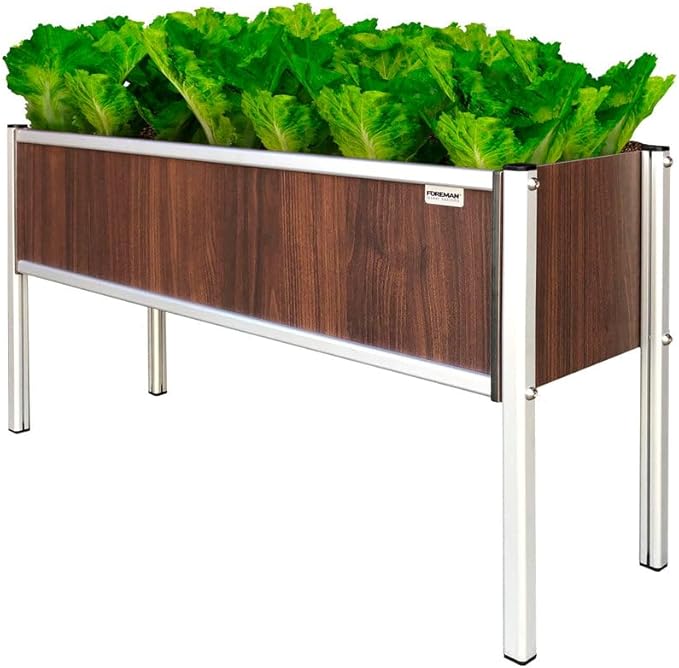 Foreman Raised Garden Bed with Legs - Outdoor Garden Box- 36" Lx12 Wx25 H Elevated Planter Box for Backyard Patio Balcony, Tosca