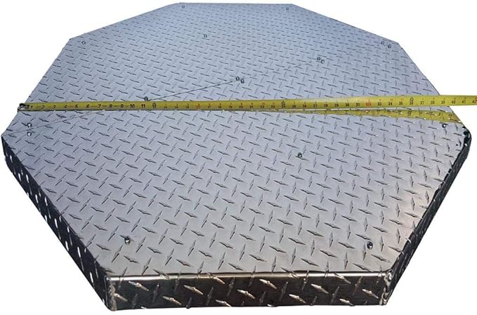 Deck Defender & Grass Guard MAX - Fire Pit Base & Heat Shield - Metal Fireproof Pad for Under Fire Pit - Heat Resistant Protector for Outdoor Deck, Grass, Patio - Protect Surfaces from Heat Damage