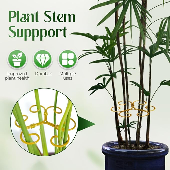 Monstera Plant Support Durable Stabilizer Grapple Holder,Plant Accessories Stable Plant Stem Support Stakes for Outdoor & Indoor Growing Climbing Plant Care Thriving Growth (1, Flower)