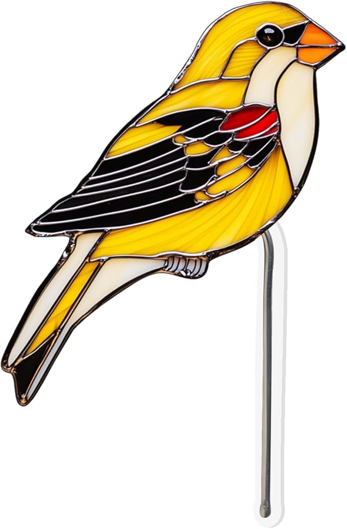 Colorful Acrylic Bird & Butterfly Garden Stakes - Potted Plant Decorative Signs, Outdoor Lawn, Patio & Pathway Art Ornaments for Yard Decoration, Multi-Colored (15)