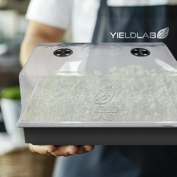 7 Inch Propagation Dome - 25 Pack Humidity Vented Domes – Plant Growing Dome for Seedling, Germination, Soil & Hydroponic Horticulture