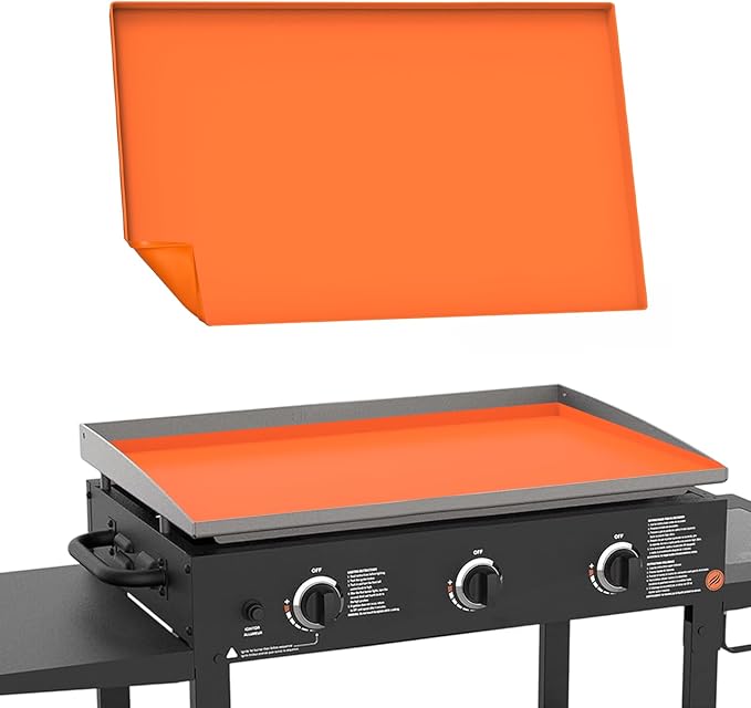 Silicone Griddle Cover Mat for Blackstone - 28 Inch Griddle Accessories Full Cover Wrapped Grill Mat Reusable Heavy Duty Food Grade Silicone Grill Mats