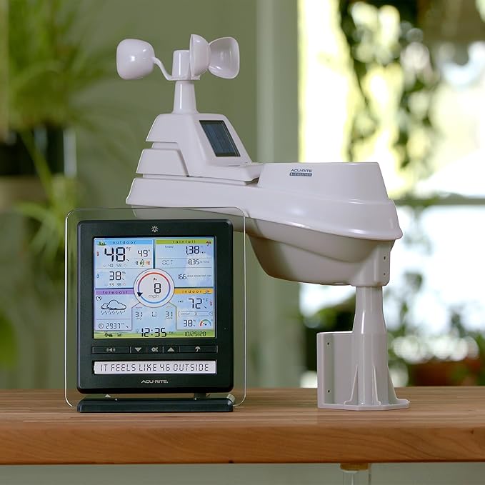 AcuRite Iris (5-in-1) Wireless Indoor/Outdoor Weather Station with Color Display for Hyperlocal Weather Conditions (01536MCBA1)