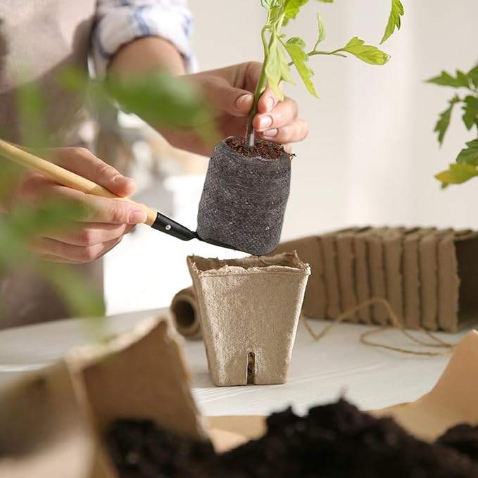 ZeeDix 100Pcs 36mm Peat Pellets for Seedlings, Seed Starter Pods Seed Starting Plugs Soil, Compressed Nutrient Block Potting Soil Discs Pellet for Planting Herbs Flowers Vegetables