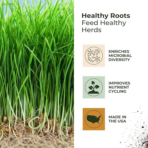 Graze Up Microbial Soil Amendment – Boosts Pasture & Forage Growth, Improves Soil Health & Root Development – Made in USA