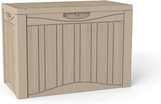 45GAL Deck Box -Grey,Lockable Patio Outdoor Storage Box for Furniture,Waterproof,Outdoor Cushions