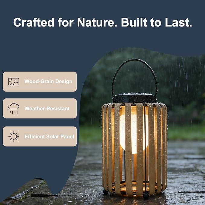 Solar Lanterns Outdoor Waterproof Garden Decor, Gifts for Women Mom Grandma Outdoor Solar Lantern Lights for Yard, Patio, Lawn,Pathway, Landscape