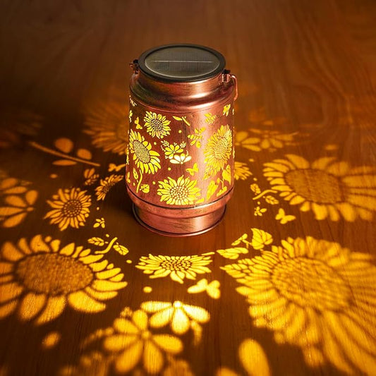 Homemory Christmas Gifts for Women Mom Grandma, Solar Lanterns Sunflower Lights Outdoor Waterproof Garden Decor, LED Hanging Solar Lights for Yard, Patio, Backyard, Porch, Lawn