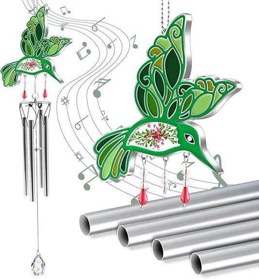 Memorial Wind Chimes Hummingbird Wind Spinner, Sympathy Wind Chimes for Loss of Loved One Prime Bereavement Sympathy Memorial Gift for Loss of Mother Father Husband Condolence Remembrance