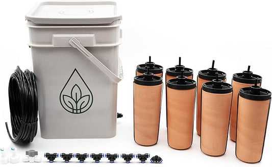 Thirsty Earth: CottaCup Automatic Olla Watering System for Your Garden (8 Cup Kit)