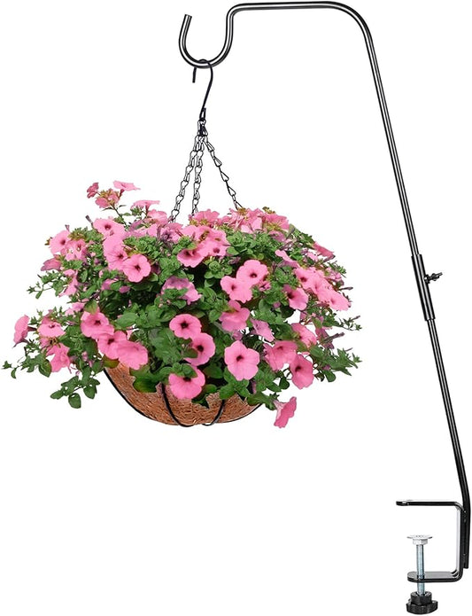 BOLITE Deck Hook, 28 Inch Bird Feeder Hanger for Hummingbird Feeders, Planters, Lanterns, Wind Chimes, Holiday Decorations and More, Heavy Duty, Birthday Gifts for Women Men, Gifts for Mom Dad