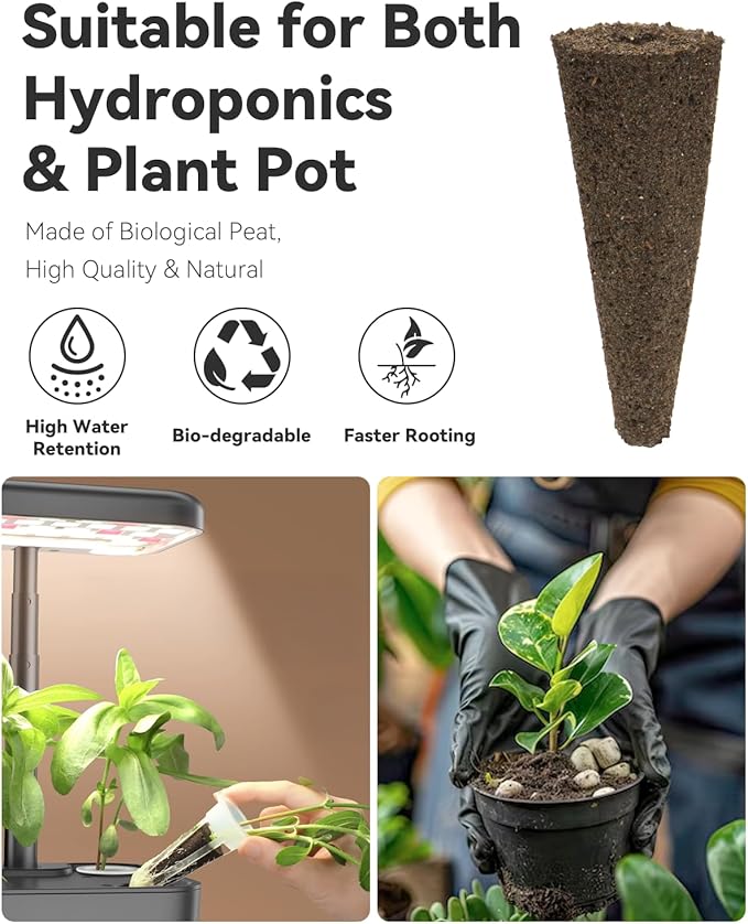 Red Romaine Lettuce Seed Pod Kits for AeroGarden, Ahopegarden, iDOO Hydroponics Growing System Indoor Herb Garden, 400+ Seeds, Including American Fast Lettuce, Red Romaine Lettuce(16-Pods)