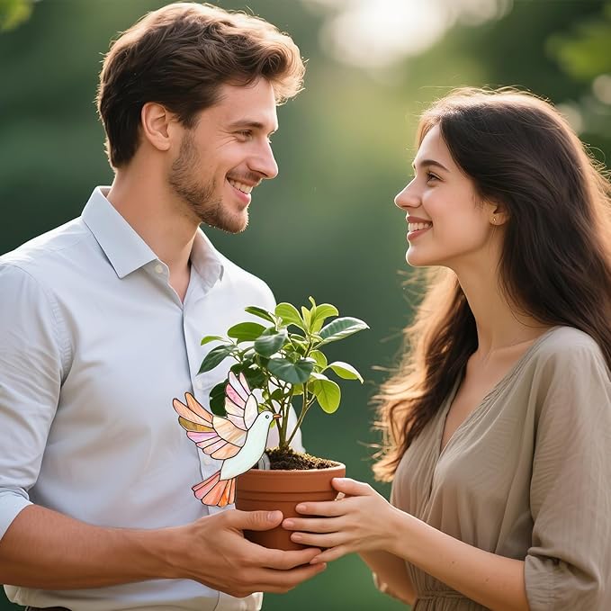 Hanging Planters for Indoor Outdoor Plants – Hummingbird Design Hanging Plant Pots, Rustic Farmhouse Garden Decor for Porch Balcony Yard, Decorative Flower Baskets & Unique Gifts for Mom (18)