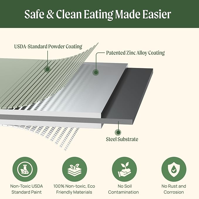 32" Extra Tall Raised Garden Bed Kits, 3.5 x 3.5 x 2.7ft Raised Planter Box Outdoor, 2 x 5 x 2.7ft Deep Root 4 in 1 Modular Metal Raised Beds for Gardening Vegetables Flowers Fruits - Pearl White
