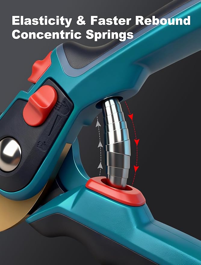 EPAOVEHR Pruning Shears, Garden Clipper with High-Elasticity Spring, Professional SK5 Steel Blades, Adjustable Handle Opening, Gardening Plant Pruners for Branch Cutting