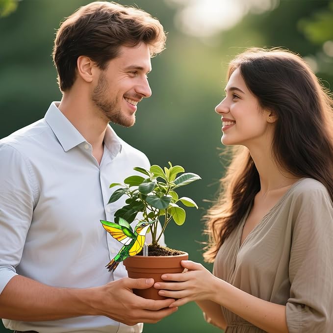 Hanging Planters for Indoor Outdoor Plants – Hummingbird Design Hanging Plant Pots, Rustic Farmhouse Garden Decor for Porch Balcony Yard, Decorative Flower Baskets & Unique Gifts for Mom (14)