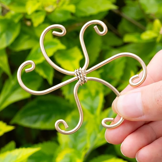 Goooxim 5Pcs Monstera Plant Stem Support Hook (2.75x2.75 inches) - Durable Metal Stem Support for Monstera & Fishbone Cactus, Easy Installation, Ideal Gift for Plant Lovers & Home Decor