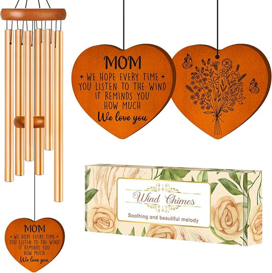 Gifts for Mom, Mom Gifts Large Wind Chimes 36", Moms Birthday Gift from Daughter Son, Unique Moms Gift for Valentines Day, Mothers Day, Thanksgiving, Christmas, Birthday, Large Size