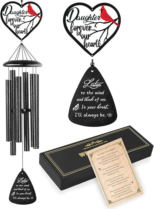 Memorial Gifts for Loss of Daughter, Sympathy Wind Chimes for Loss of Daughter, Sympathy Bereavement Gifts in Memory of a Loved Daughter