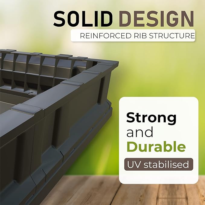 Vegepod - Raised Garden Bed - Self Watering Container Garden Kit with Protective Cover, Easily Elevated to Waist Height, 5 Years Warranty (Medium)