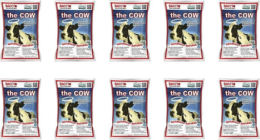 Michigan Peat Baccto 1640 Wholly Cow Horticultural Compost and Manure for Soil Amendment, Lawn Care, Garden Beds, and More, 40 Quart Bag (10 Pack)