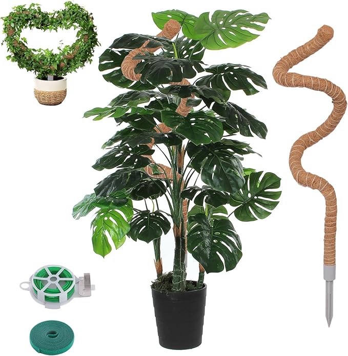 LifeNest 1 Pack Moss Pole, 28 Inch Monstera Plant Support, Moss Poles for Climbing Plants Indoor DIY, Coco Coir Plant Pole Moss Plant Stick Support Stake Kit for Potted Plants, Pothos, Philodendron