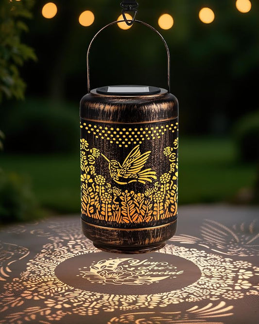 Gifts for Women Solar Lanterns Outdoor Waterproof, Inspirational Women Gifts Solar Lights Garden Decor, Gifts for Mom, Sister, Friend Hanging Light Yard Decoration Outdoor, Backyard, Patio, Porch