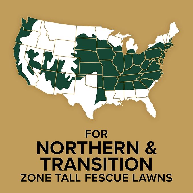 Scotts EZ Seed Patch & Repair Tall Fescue Lawns - 10 lb., Combination Mulch, Seed, and Fertilizer Mix with Tackifier, Repairs Bare Spots, Covers up to 225 sq. ft. (17519)
