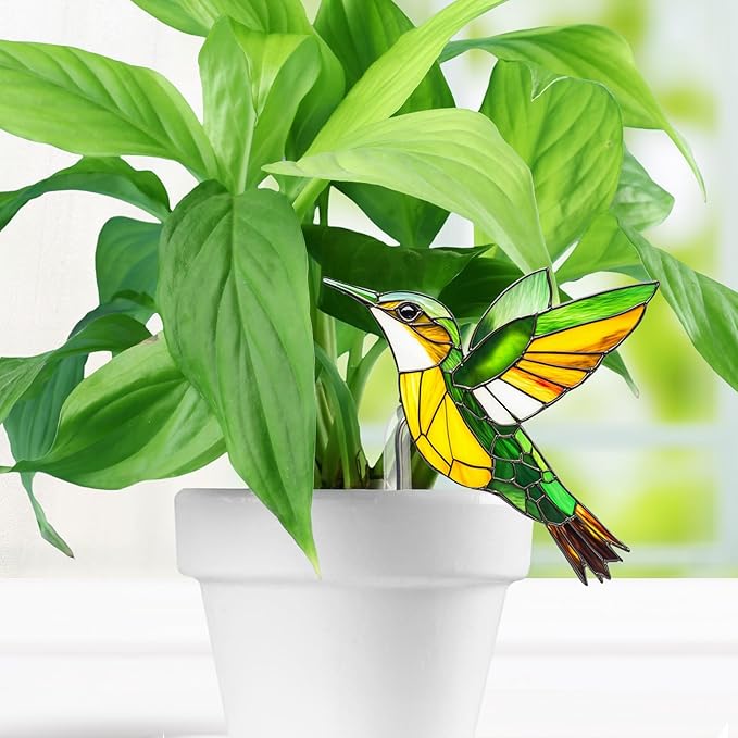 Hanging Planters for Indoor Outdoor Plants – Hummingbird Design Hanging Plant Pots, Rustic Farmhouse Garden Decor for Porch Balcony Yard, Decorative Flower Baskets & Unique Gifts for Mom (14)