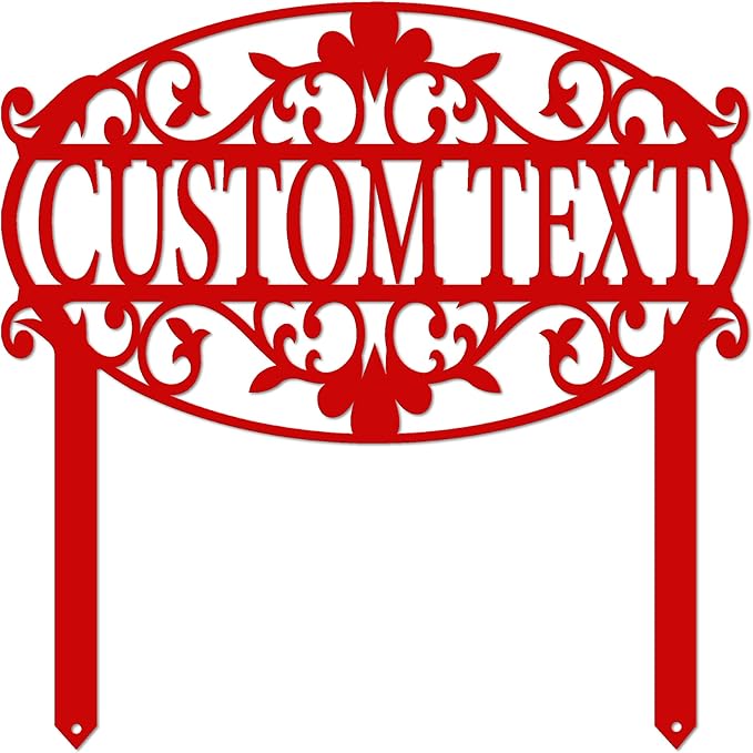 Decorative Custom Garden Sign
