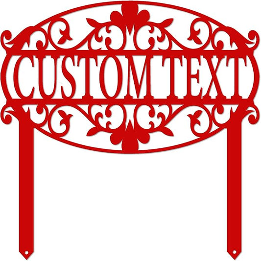 Decorative Custom Garden Sign
